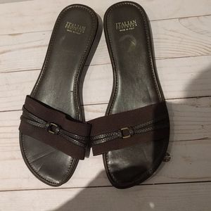 🍀 Brown slippers by Italian footwear 🍀🌸